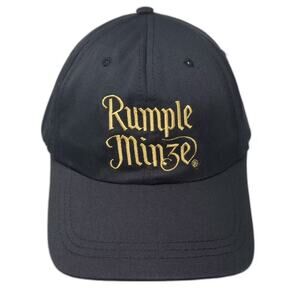Rumple Minze Baseball Cap Black Gold OS Hat Slideback Primal 100 Proof